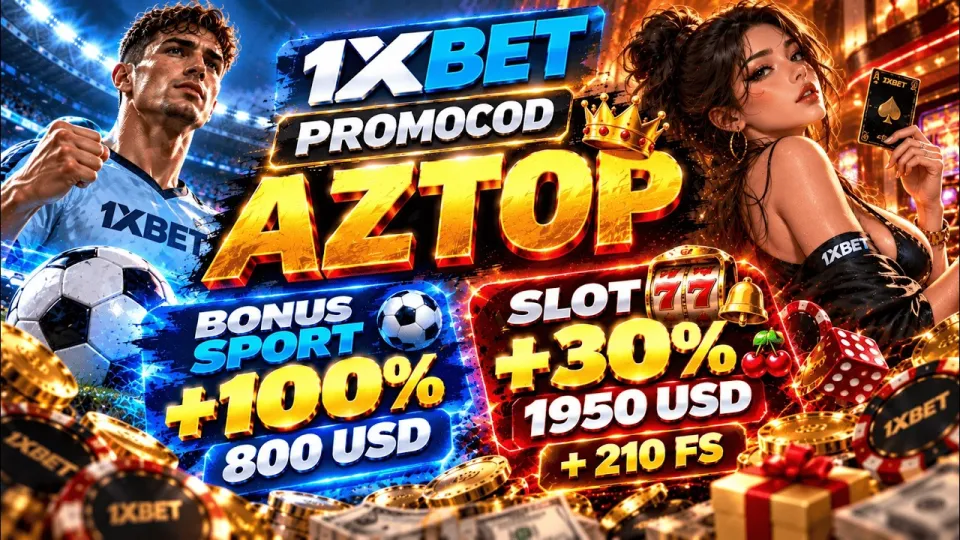 How to claim the 1xbet deposit bonus with promo code AZTOP on your first deposit